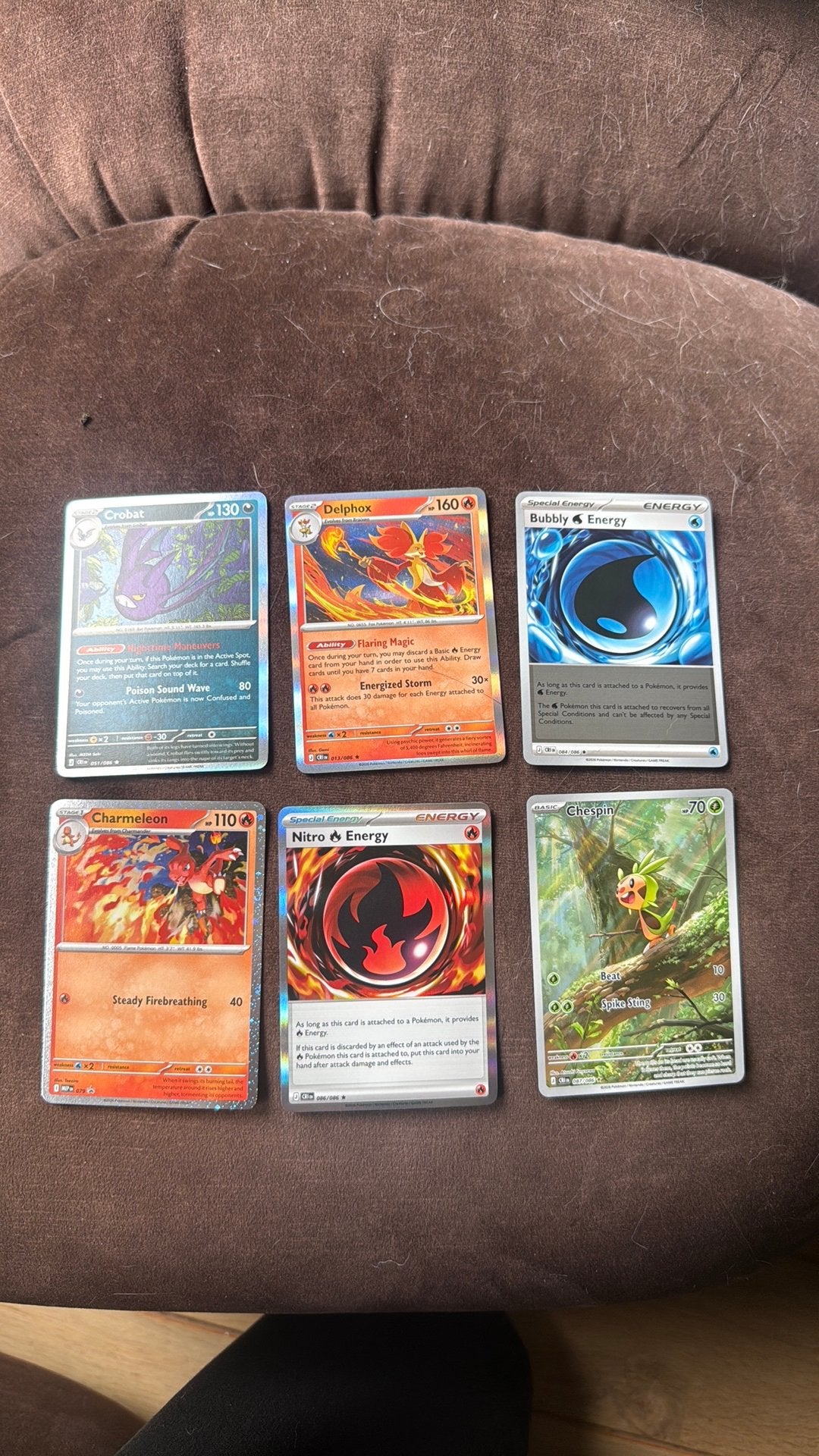 Pokémon Kaarten Set: Crobat, Delphox, Charmeleon & Meer, Ophalen of Verzenden, Gebruikt, Meerdere kaarten