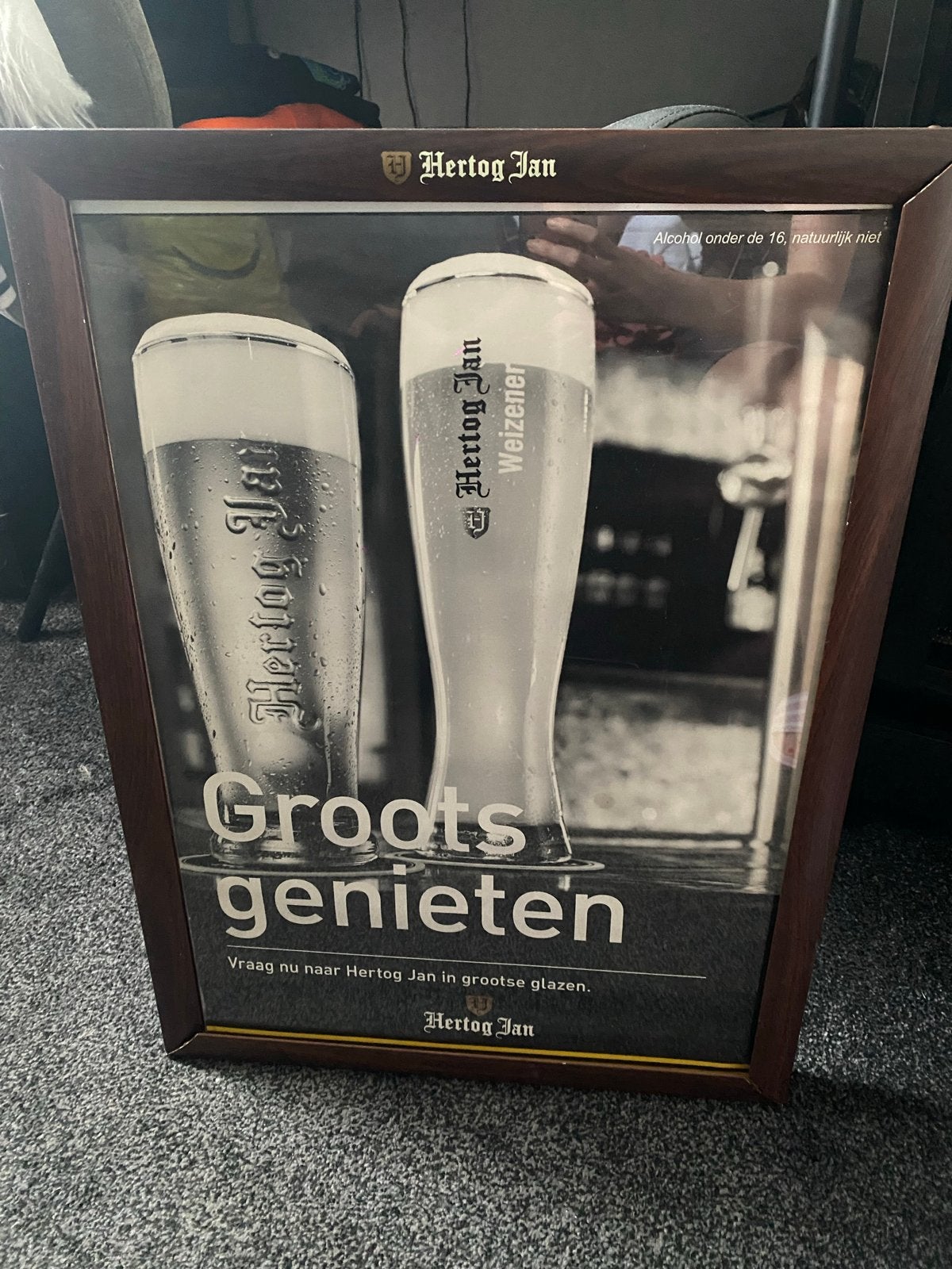 Hertog Jan Reclamebord Lichtbak - Groot Genieten, Ophalen, Gebruikt, Lichtbak of (neon) lamp