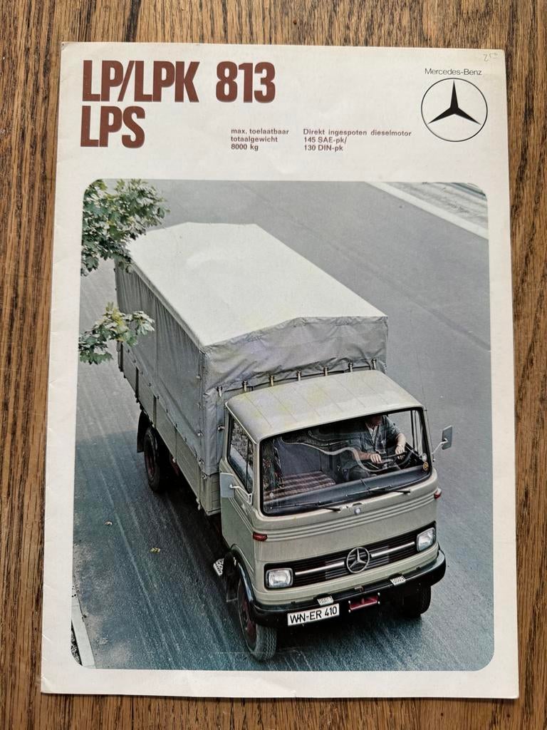 Mercedes-Benz LP/LPK/LPS 813 Uitklap Brochure, Ophalen of Verzenden