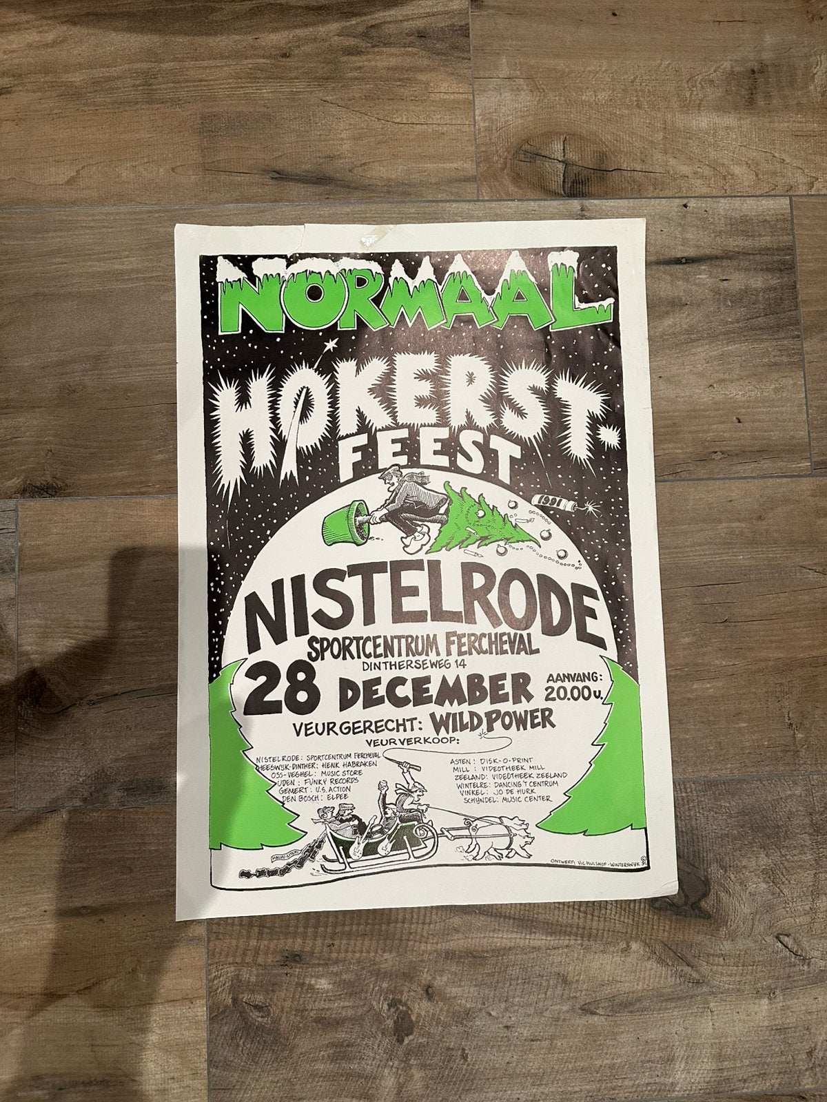 Normaal Poster Høkerstfeest Nistelrode 1991, Verzamelen, Ophalen of Verzenden, Gebruikt