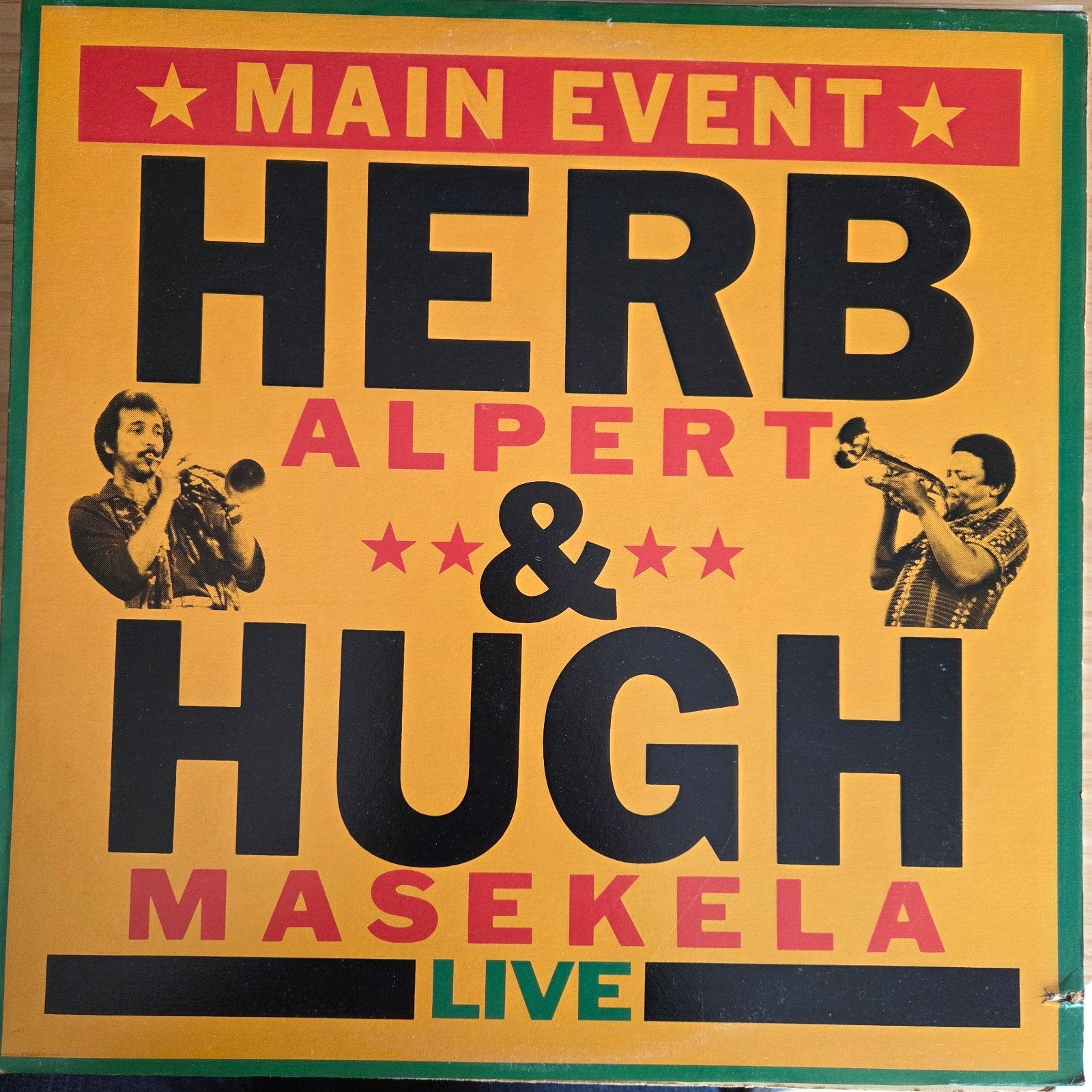 Herb Alpert & High Masekela - Main Event Live LP, Cd's en Dvd's, Vinyl | Jazz en Blues, Ophalen of Verzenden, LP