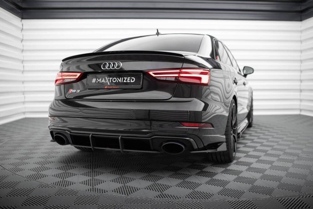 Race Voorlip sideskirt diffuser - Audi RS3 8V Sedan 17-20, Auto diversen, Tuning en Styling, Ophalen of Verzenden