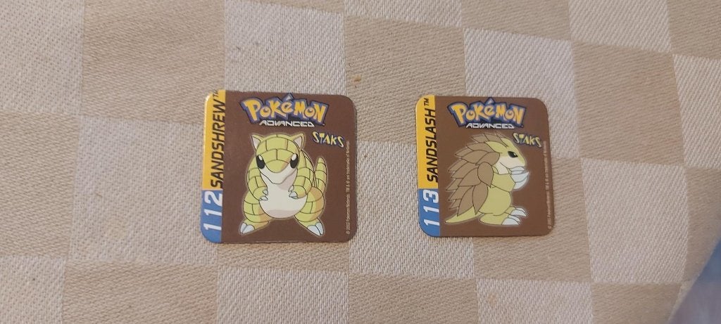 magneten speelgoed pokemon panini Sandshrew Sandslash, Ophalen of Verzenden, Nieuw, Overige merken