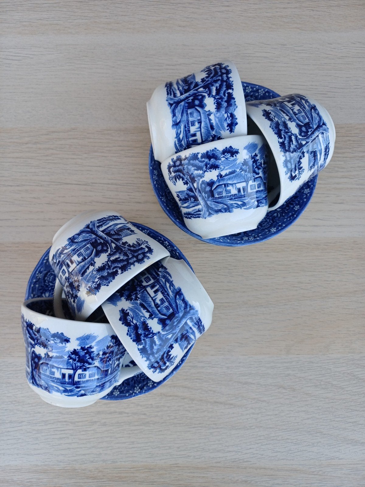6 kop en schotels - Country Style - W.H. Grindley & Co, Antiek en Kunst, Ophalen