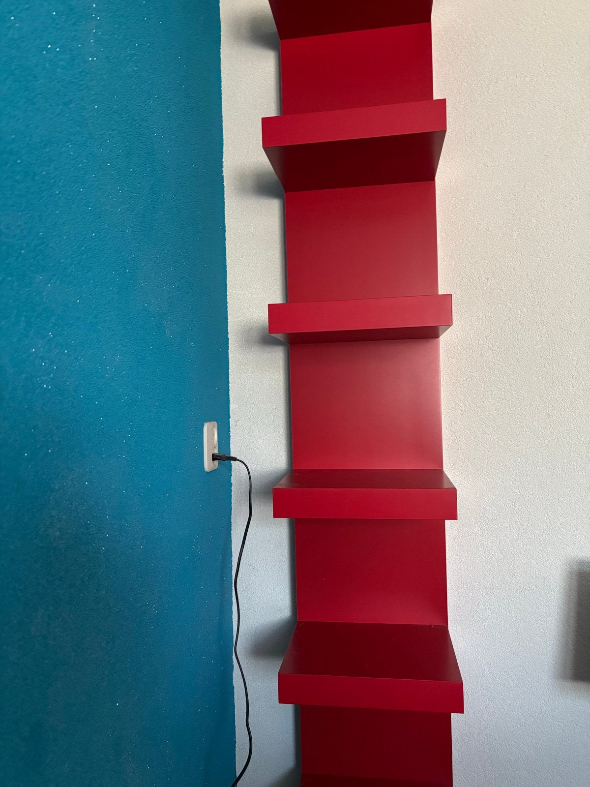 IKEA Lack wandrek, fel rood, 190x30 cm, z.g.a.n., Ophalen of Verzenden, Zo goed als nieuw