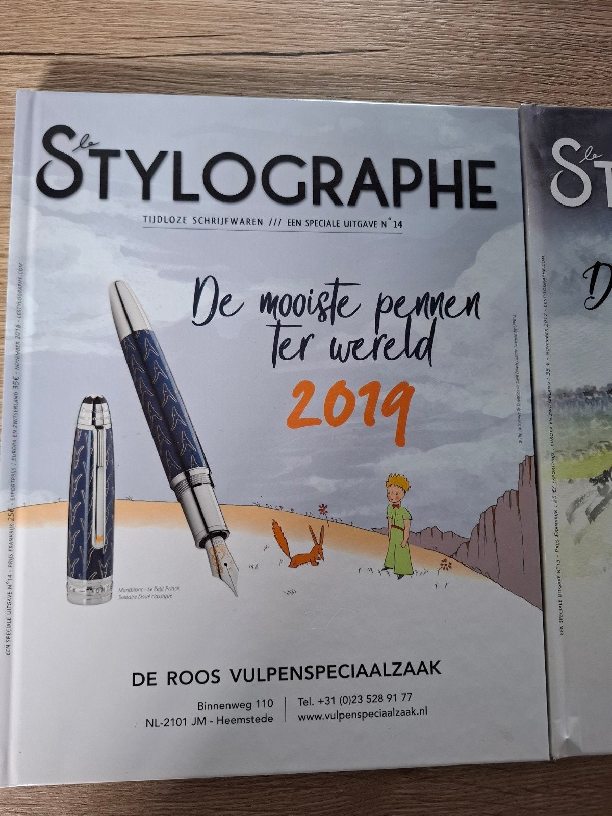 La Stylographe catalogi 2018 & 2019 - De mooiste pennen, Ophalen of Verzenden, Zo goed als nieuw, De Roos Vulpenspeciaalzaak, Catalogus