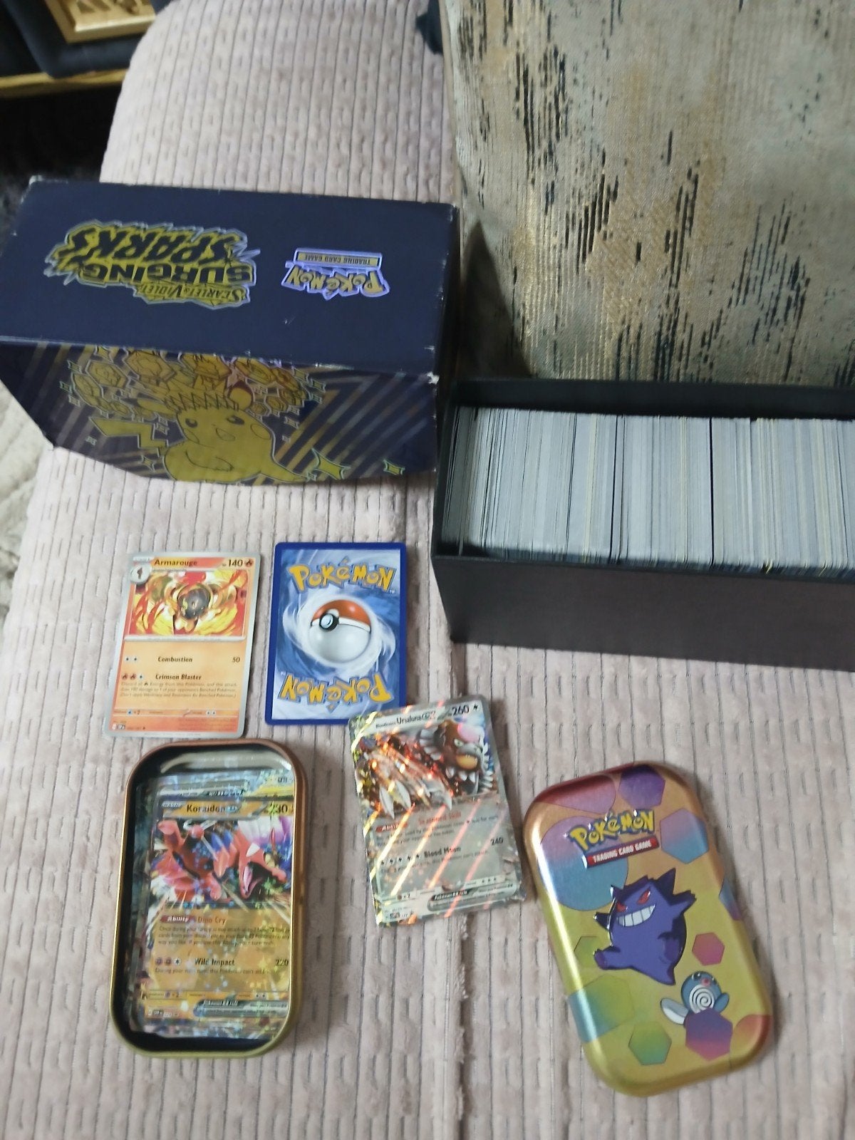 Pokémon Kaarten Collectie met Booster Box en Tins, Ophalen, Gebruikt, Losse kaart