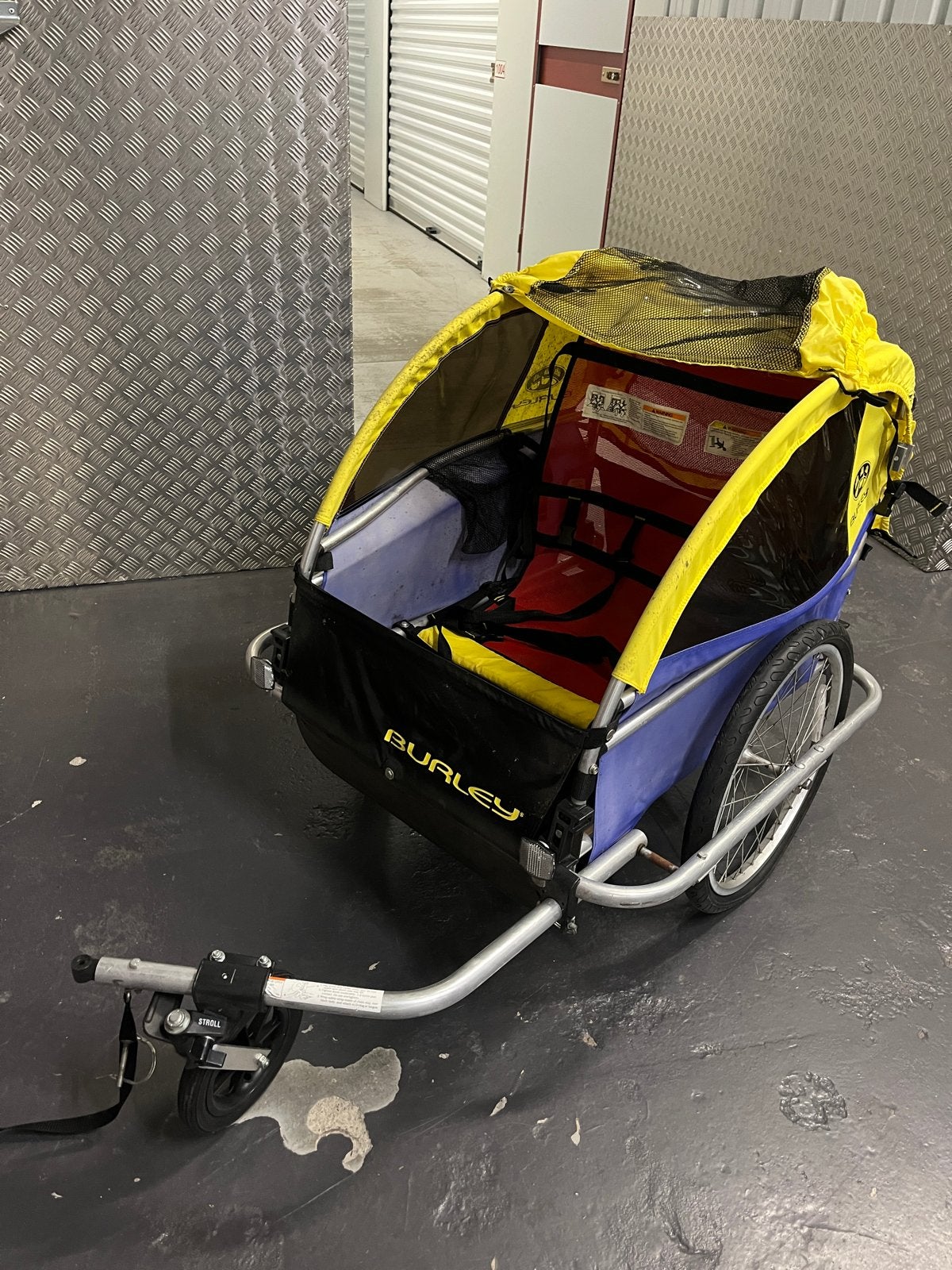 Burley fietskar / Kinderkar / Hondenkar, Ophalen, Gebruikt, Opvouwbaar, Kinderkar