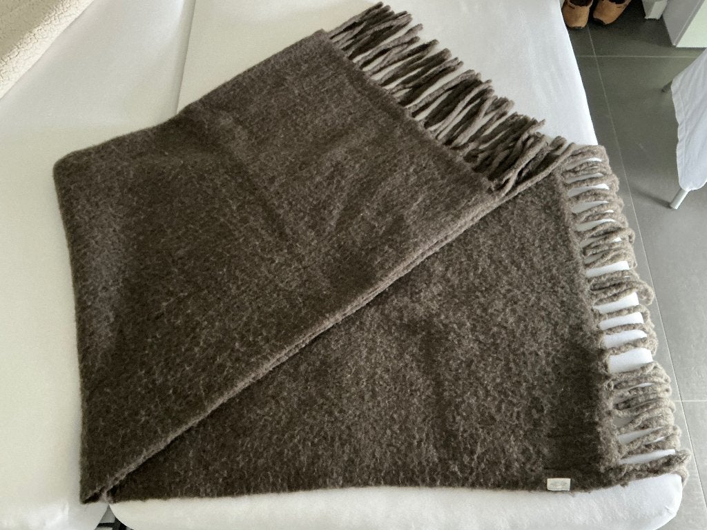 Bruine plaid, Goround Interieur,  170x130, Ophalen of Verzenden, Nieuw, Plaid, Bruin
