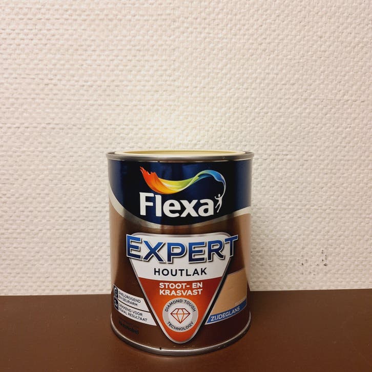 Nieuw: Flexa Expert Houtlak | Zandbeige | Zijdeglans | 0.75L