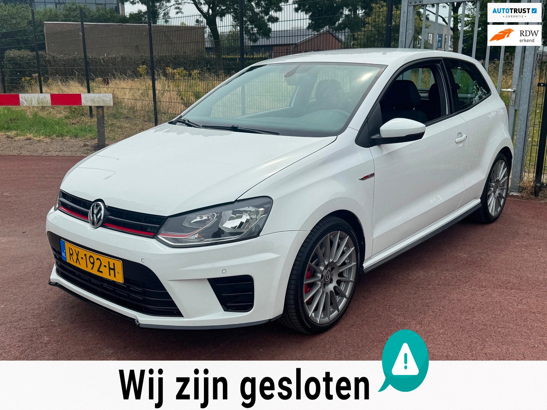 Volkswagen Polo 1.8 TSI GTI 192PK DSG Navi 17inch LM, Auto's, Gebruikt, Euro 6, Wit, Bedrijf