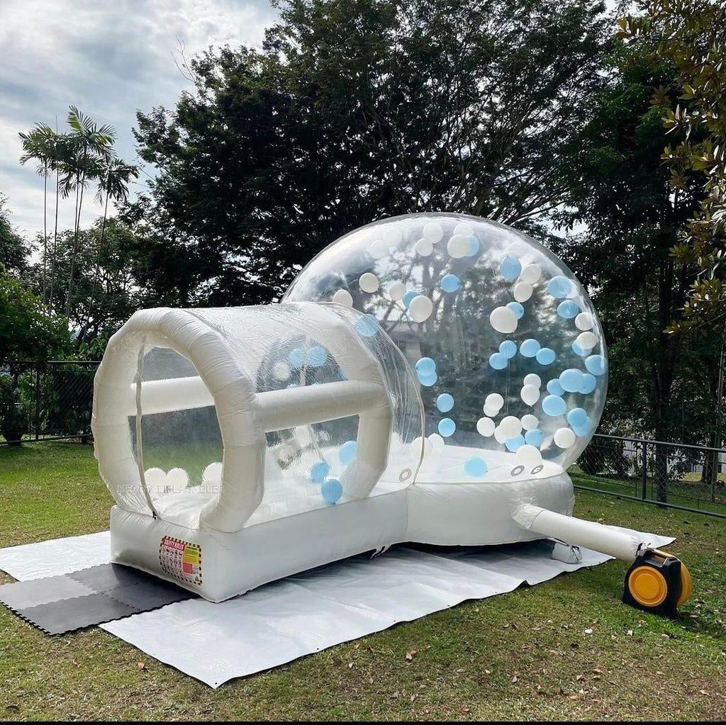 Bubbelhuis met Trampoline Te Huur | Feest, babyshowers., Ophalen of Verzenden, Gebruikt