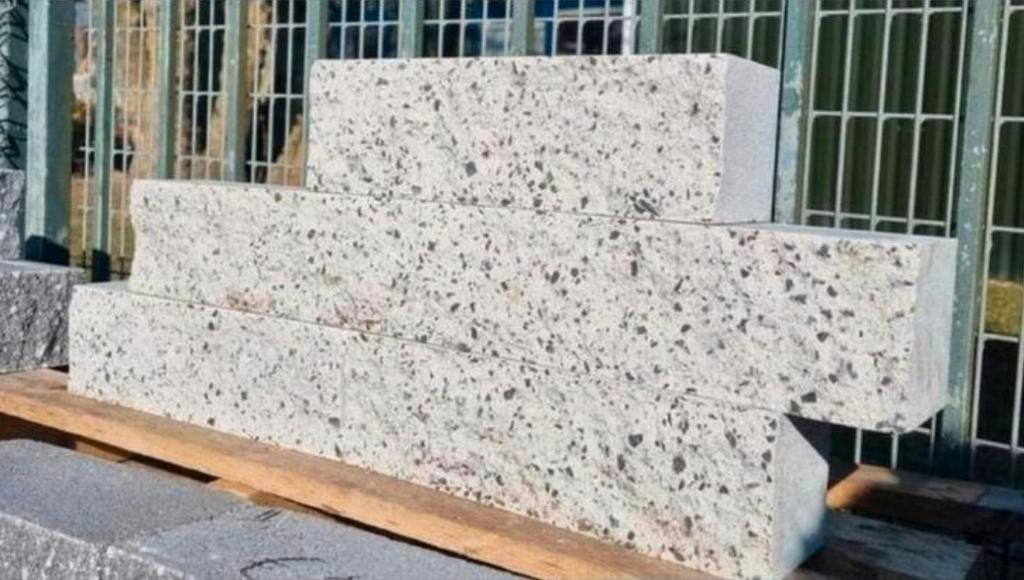 witte stapelblokken Rox wit basalt 29x9x8,9 s-partij, Tuin en Terras, Bielzen en Borders, Nieuw, Blok, Beton, Minder dan 25 cm