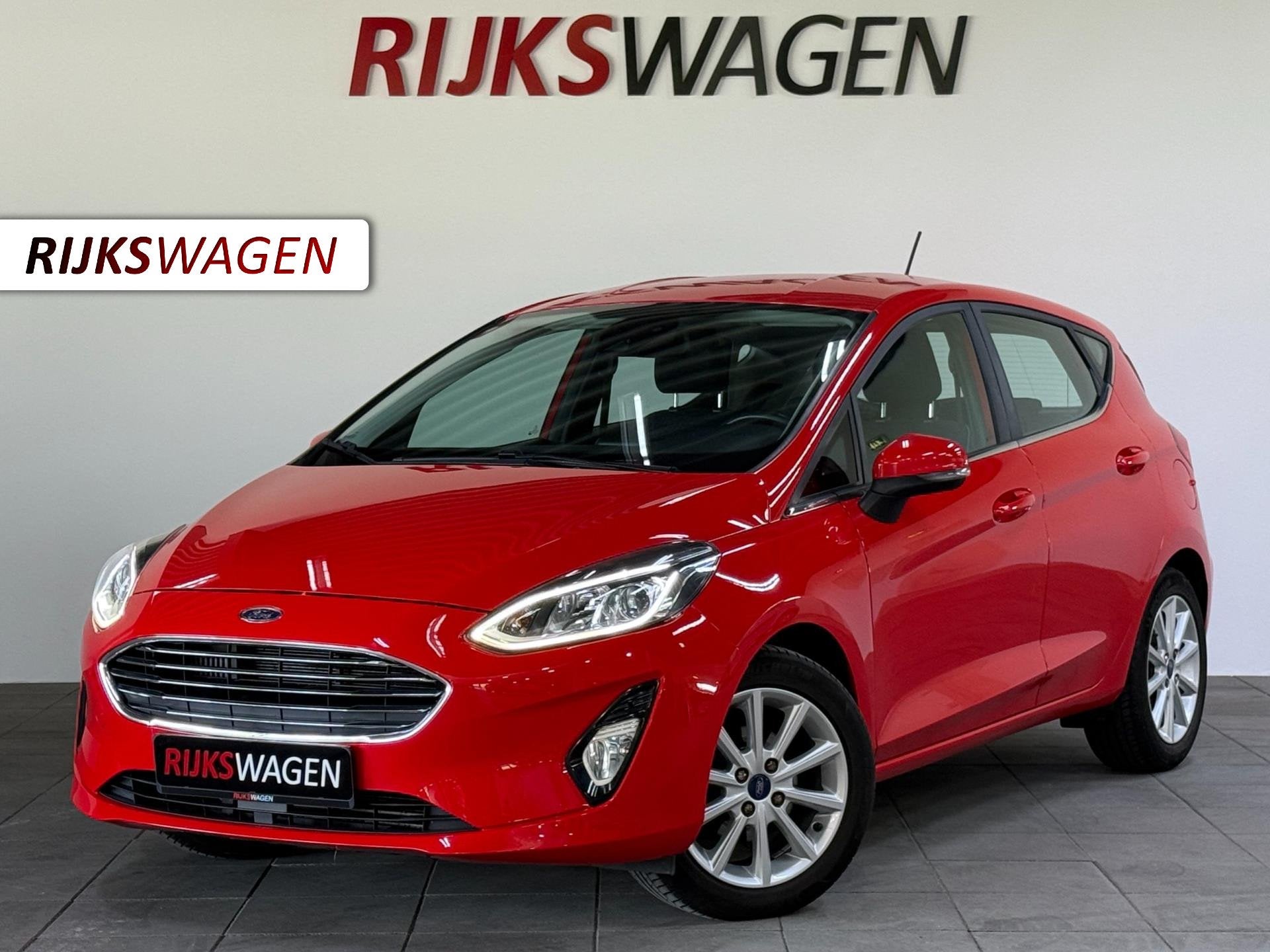 Ford Fiesta 1.0 EcoBoost Titanium Automaat/Carplay/Sfeer, Auto's, Gebruikt, Zwart, Met garantie (alle), Bedrijf