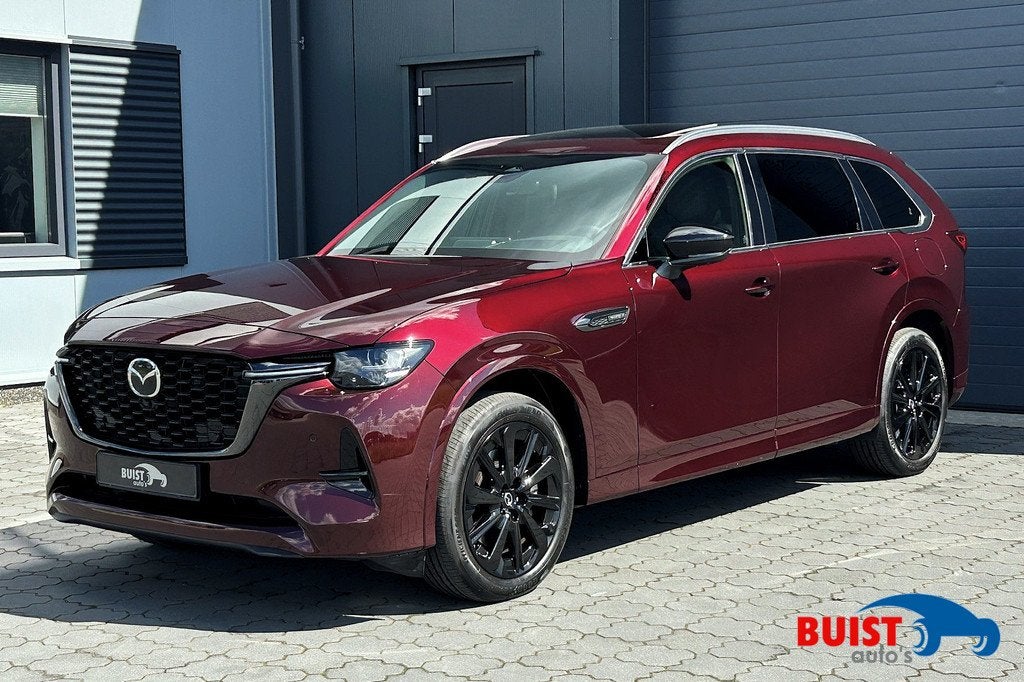 Mazda CX-80 2.5 e-SkyActiv PHEV Homura Plus 7-PERSOONS! VOL!, Auto's, Mazda, Bedrijf, Te koop, CX-80, 360° camera, 4x4, ABS, Achteruitrijcamera