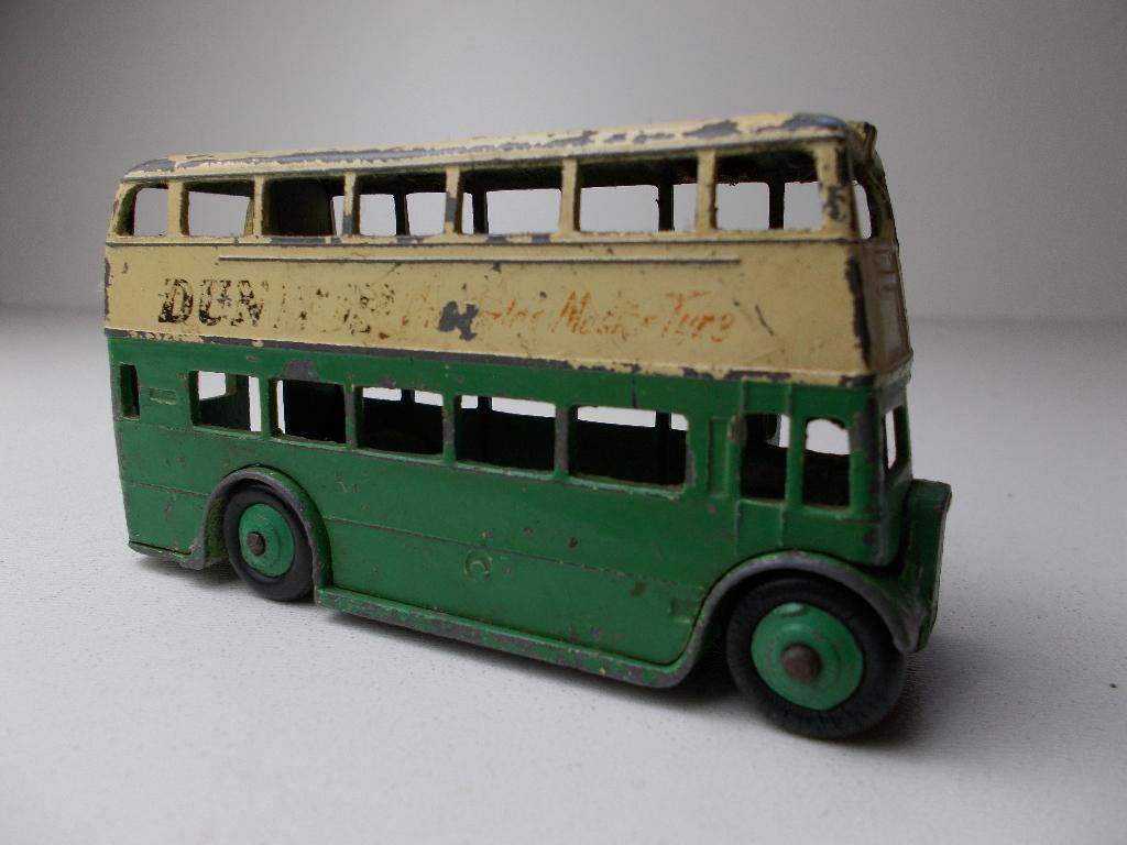 1947 Dinky Toys 29C DOUBLE DECKER "DUNLOP". 1e versie., Ophalen of Verzenden, Gebruikt, Bus of Vrachtwagen, Dinky Toys
