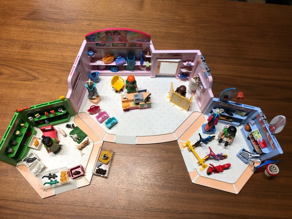 Playmobil winkel galerij, Gebruikt, Complete set, Overige typen, Ophalen of Verzenden