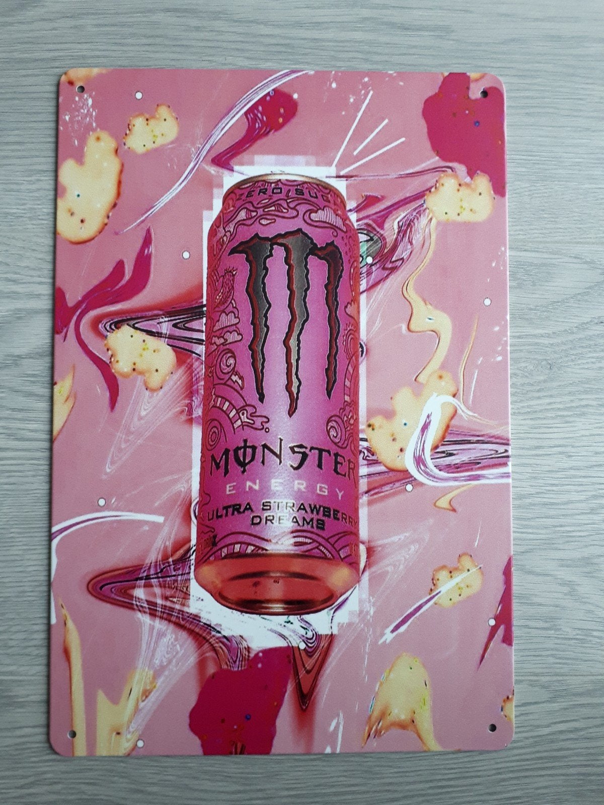 Monster Energy Drink 20x30 cm Metalen Reclamebord, Ophalen of Verzenden, Nieuw, Reclamebord