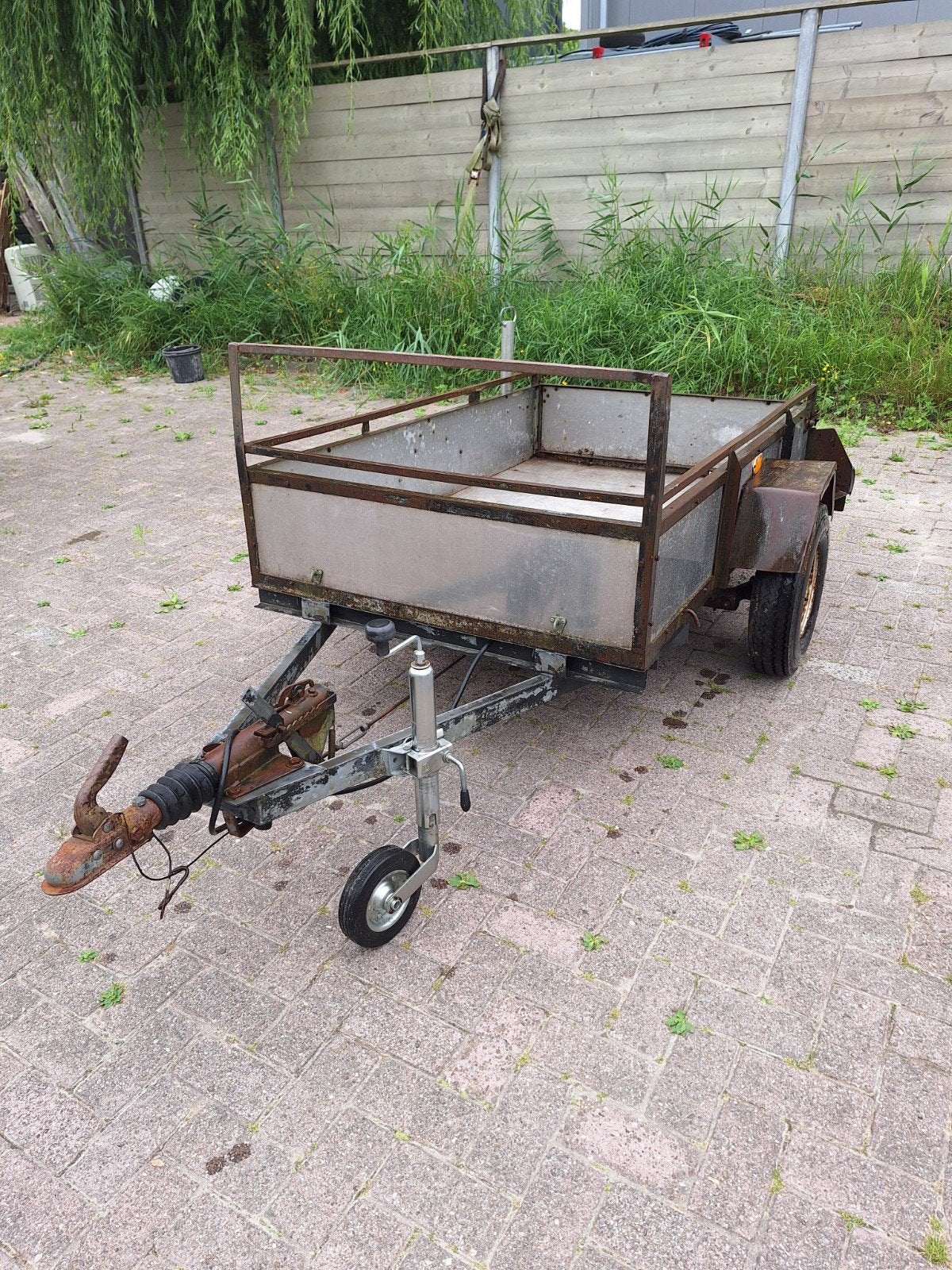 Aluminium aanhanger 750KG geremd, Ophalen, Gebruikt