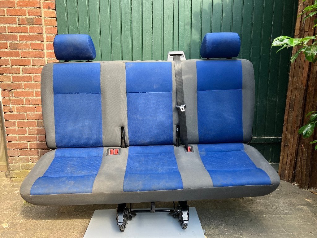 blauw grijze achterbank Volkswagen VW T5, Auto-onderdelen, Interieur en Bekleding, Ophalen, Gebruikt, Volkswagen