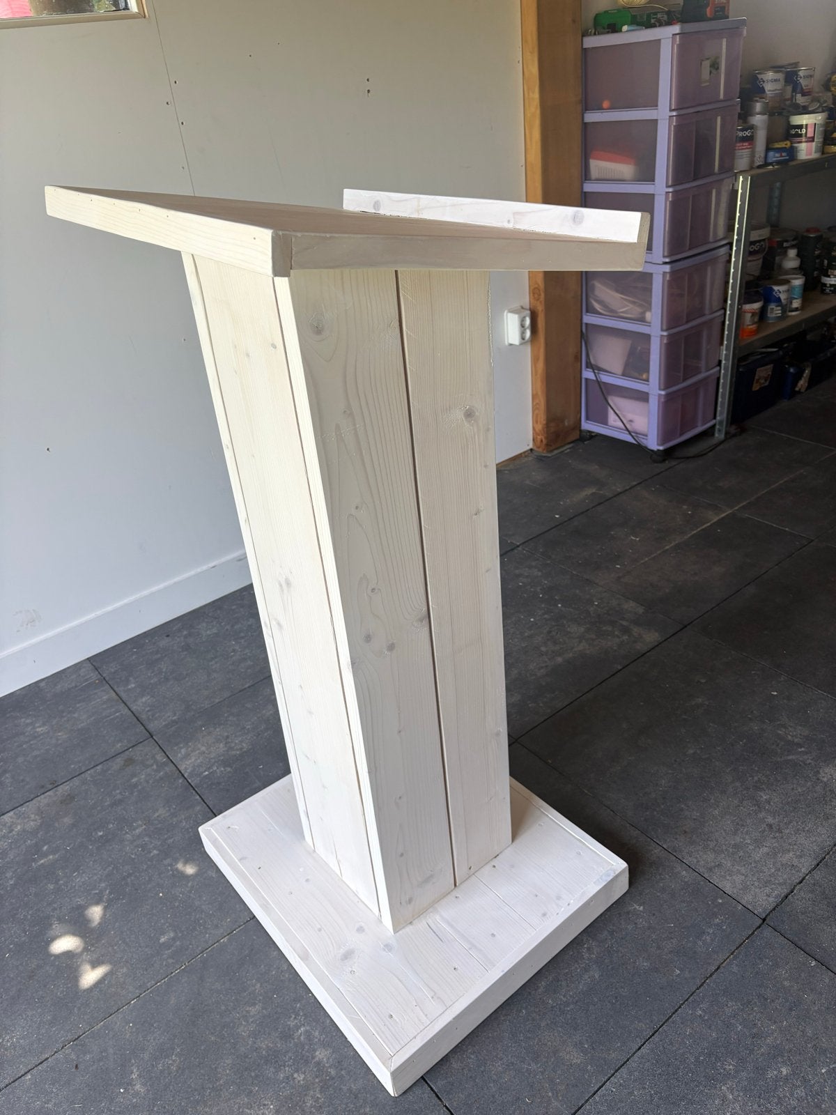 Steigerhouten spreekstoel - Modern en robuust design, Ophalen, Nieuw