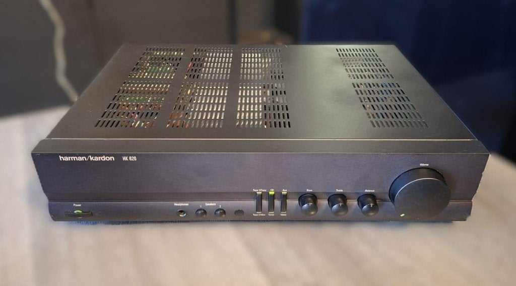 Harman Kardon HK 620 Stereo Versterker –MÉT PHONO, Overige merken, Harman Kardon, Refurbished, Ophalen of Verzenden
