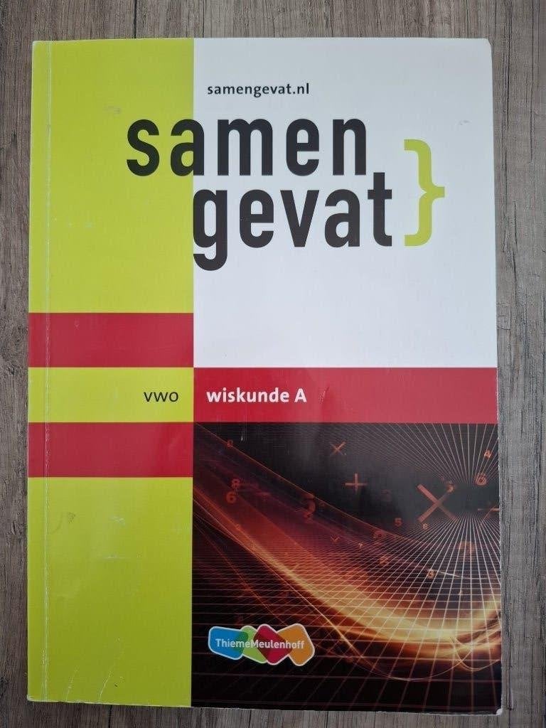 Samengevat VWO Wiskunde A, VWO, Wiskunde A, ThiemeMeulenhoff, Ophalen of Verzenden