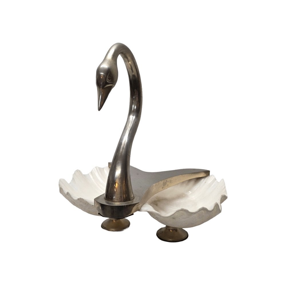 Vintage Maison Binazzi zwaan met schelpen, Ophalen of Verzenden