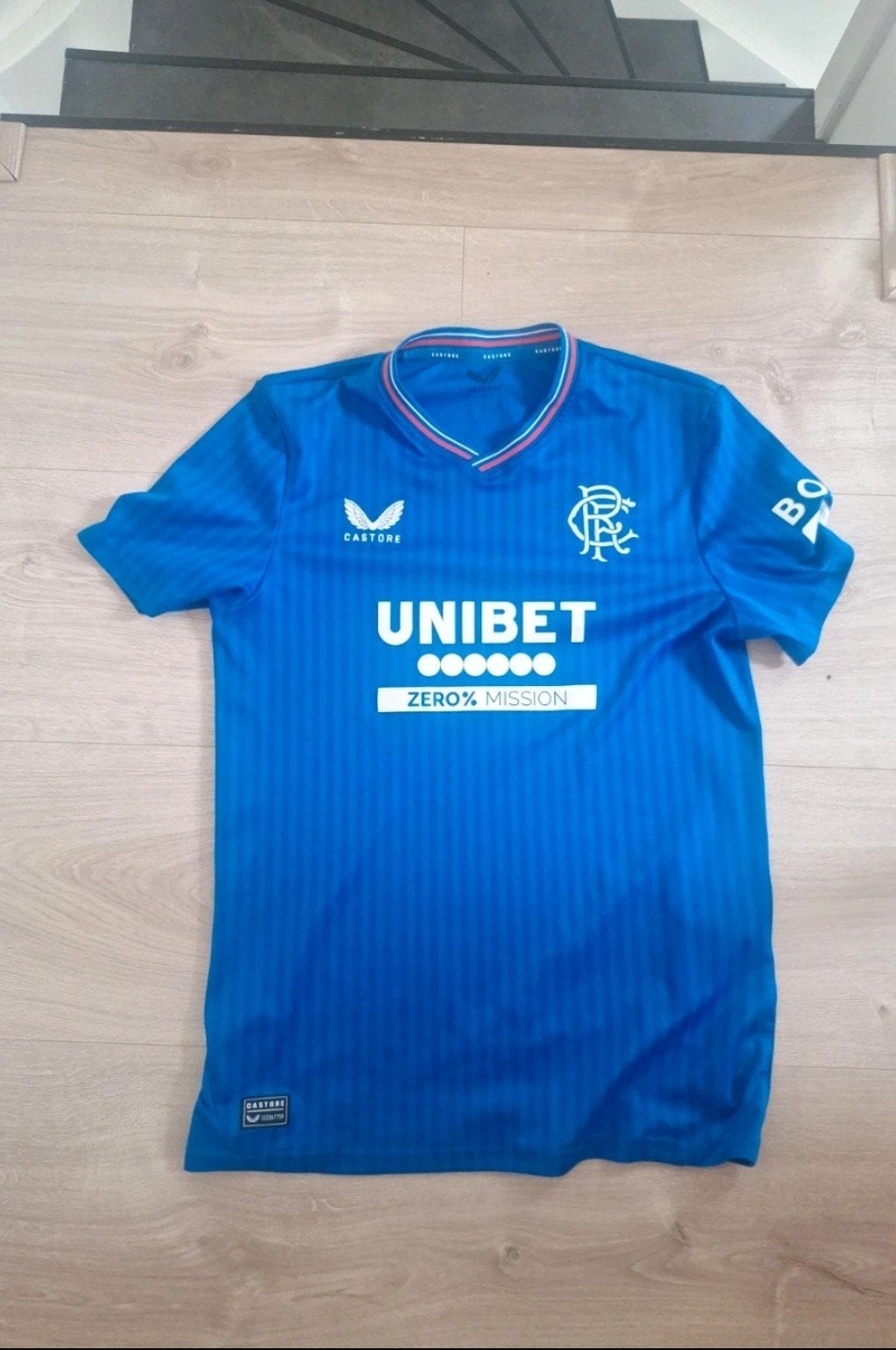 Rangers FC Thuis Shirt 2022/2023 - Maat M, Kleding | Heren, Sportkleding, Zo goed als nieuw, Voetbal, Maat 48/50 (M), Blauw, Ophalen of Verzenden