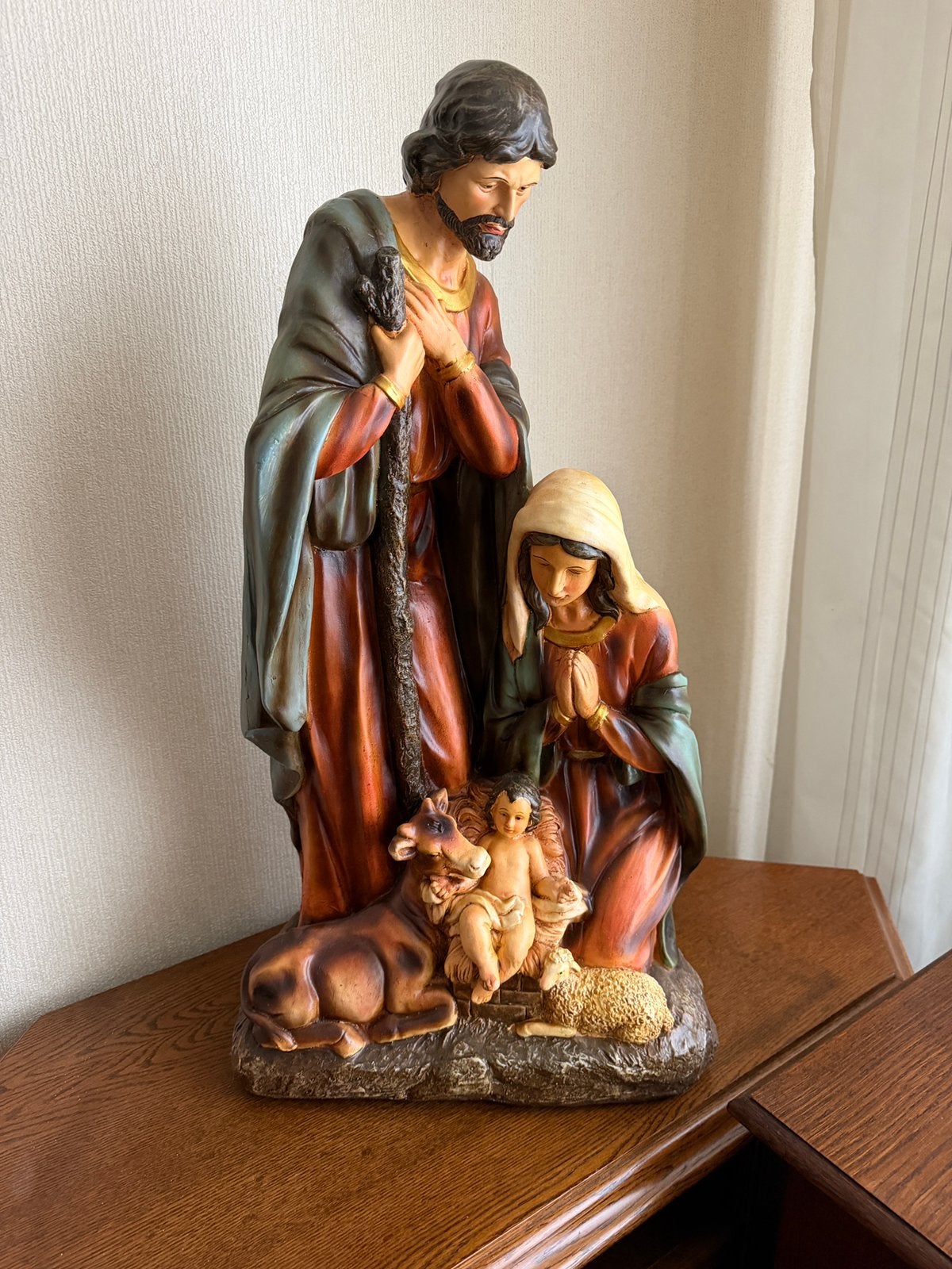 Grote kerstgroep Heilige Familie - 71 cm hoog, Ophalen