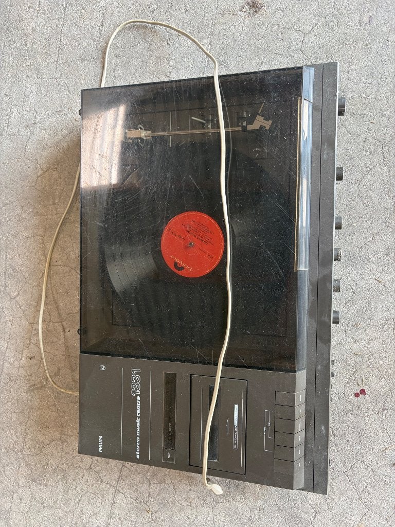 Philips Stereo Music Centre 1331 - Platenspeler & Cassette, Ophalen, Gebruikt, Platenspeler, Philips