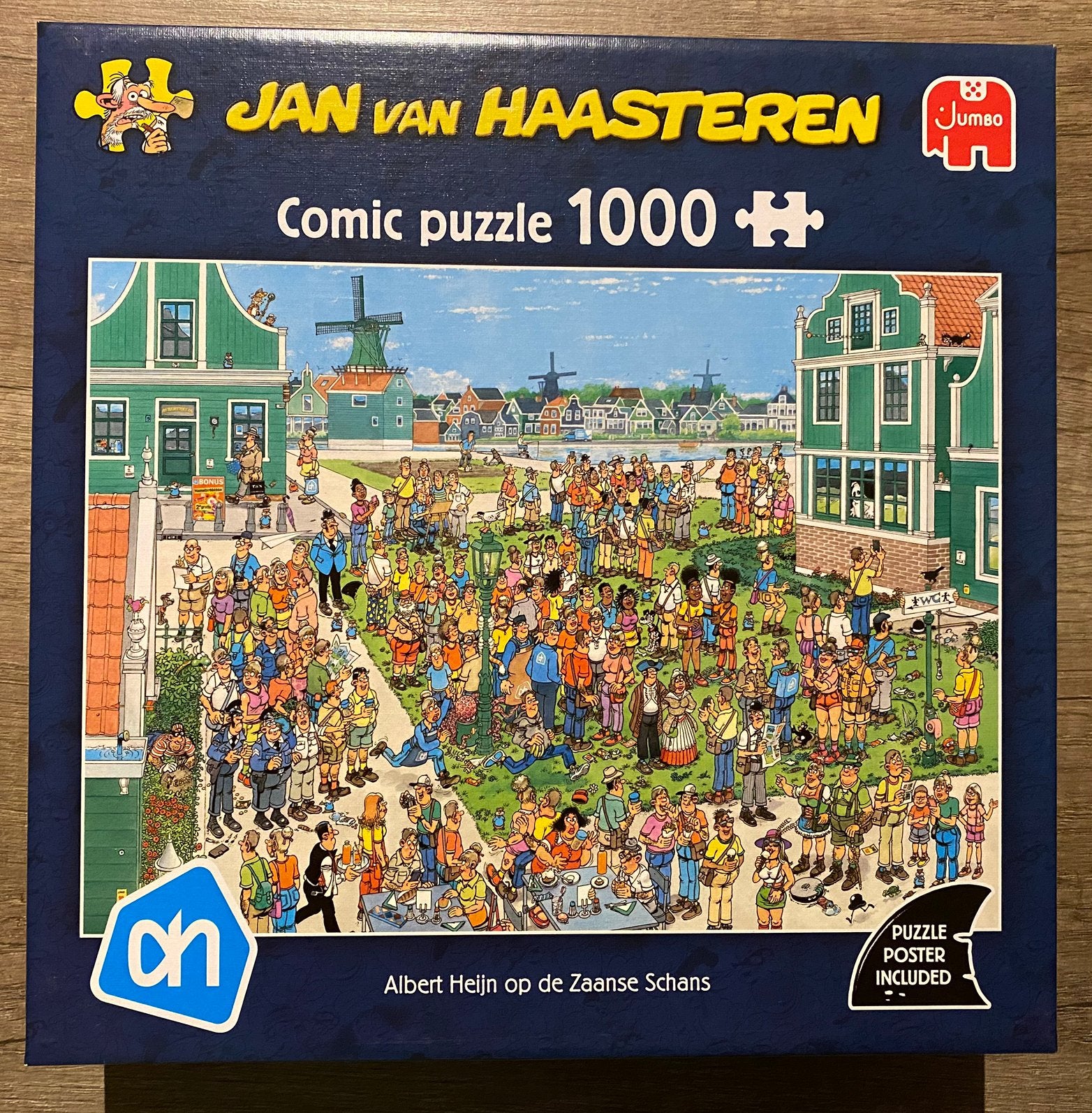 1000 stukjes jan van Haasteren puzzel de Zaanse Schans, Hobby en Vrije tijd, Denksport en Puzzels, Ophalen of Verzenden, 500 t/m 1500 stukjes