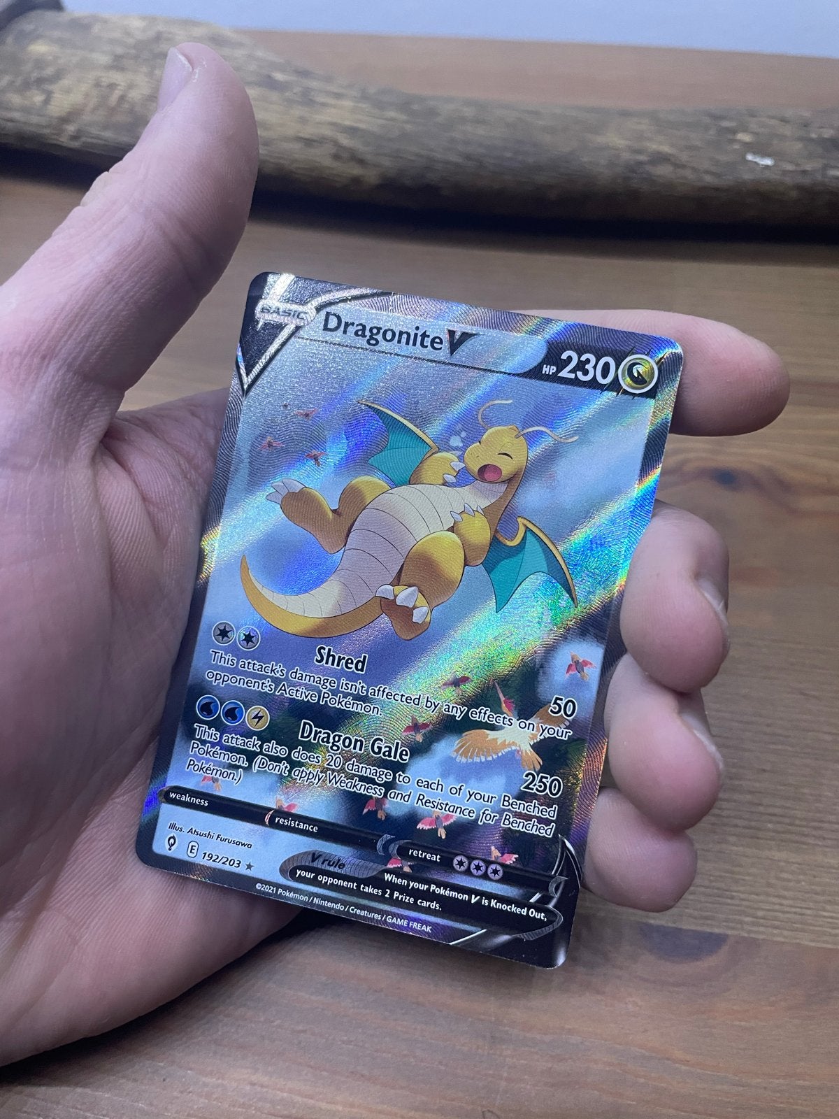 Dragonite v alt art - evolving skies, Hobby en Vrije tijd, Verzamelkaartspellen | Pokémon, Verzenden