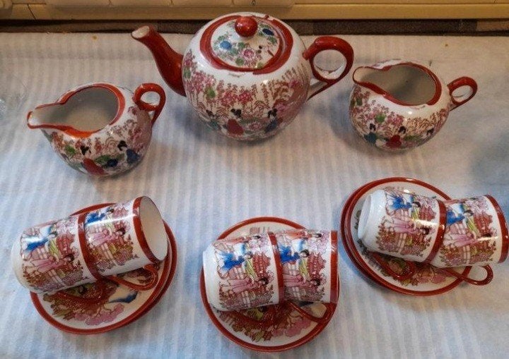 Antiek Chinees serviesje, Ophalen