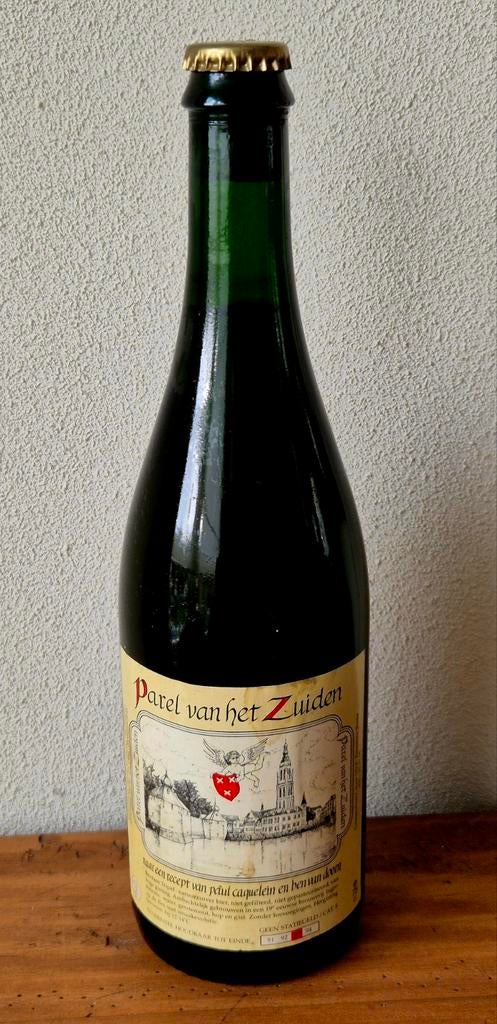 1991 oude volle 0,75 ltrfles Parel v h Zuiden bier VOF BREDA, Verzamelen, Biermerken, Ophalen of Verzenden, Flesje(s), Hertog Jan