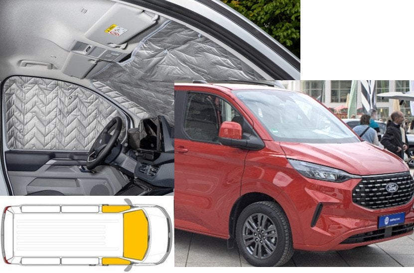 Raamisolatie Ford Tourneo Custom Vanaf 2023 Grijs 3 Delig, Buurserstraat 15 A, 7481 EG,Haaksbergen, Ophalen of Verzenden, Info@123CamperOnderdelen.nl