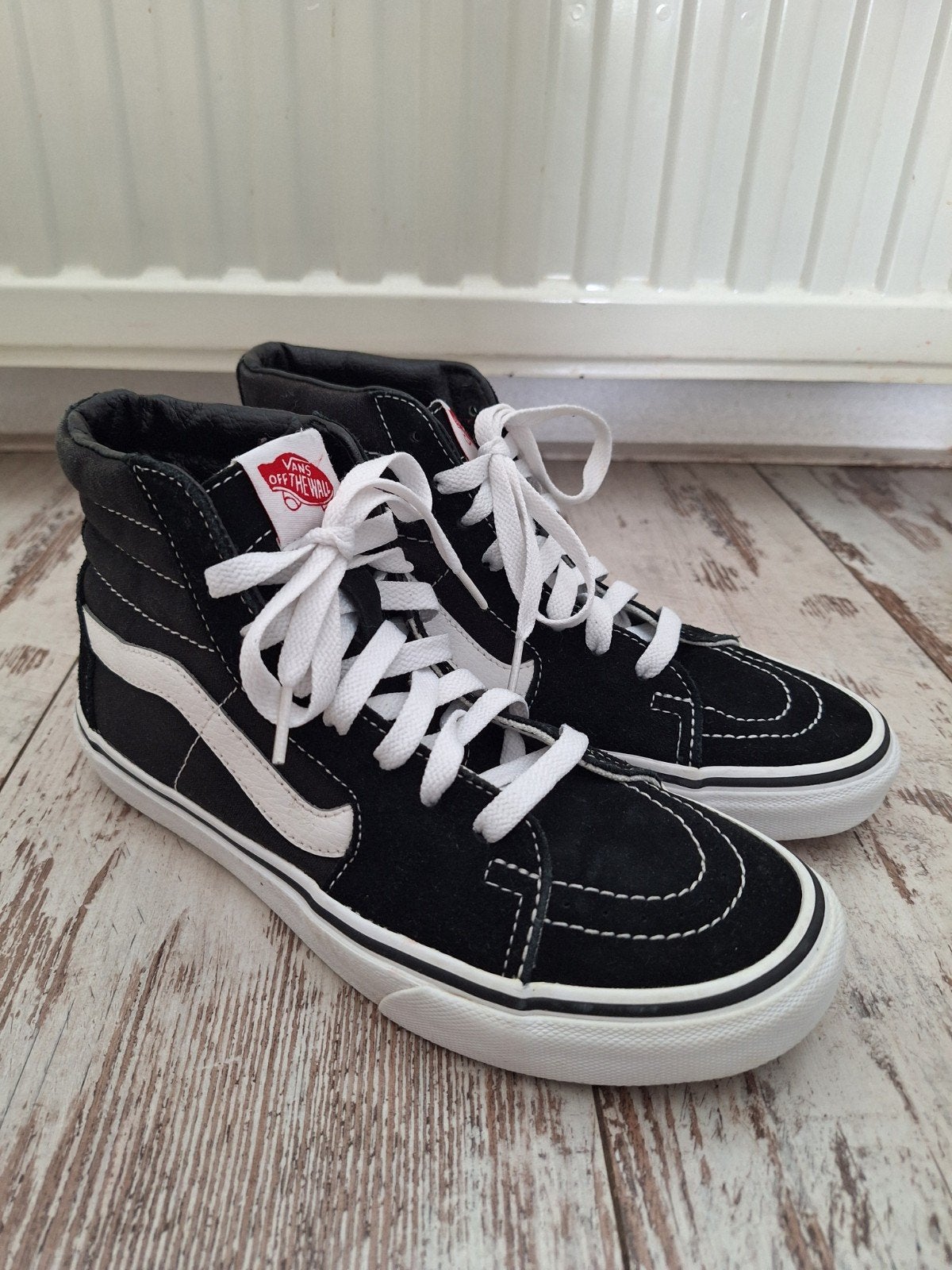 Vans sneakers, sk8 hi, zwart- wit, mt 38, Zwart, Ophalen of Verzenden, Sneakers of Gympen, Vans