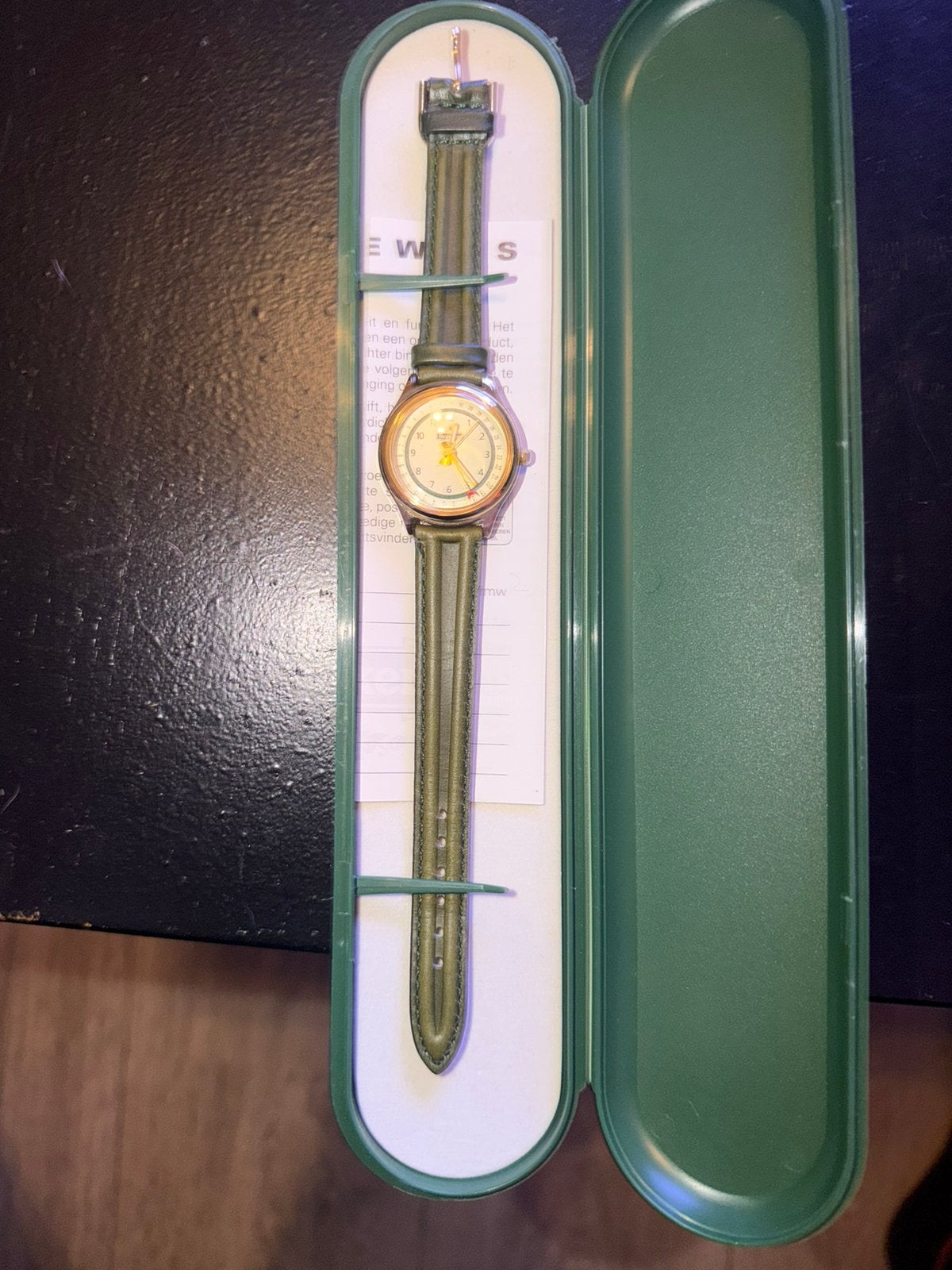 Heineken horloge, Ophalen, Zo goed als nieuw, Groen