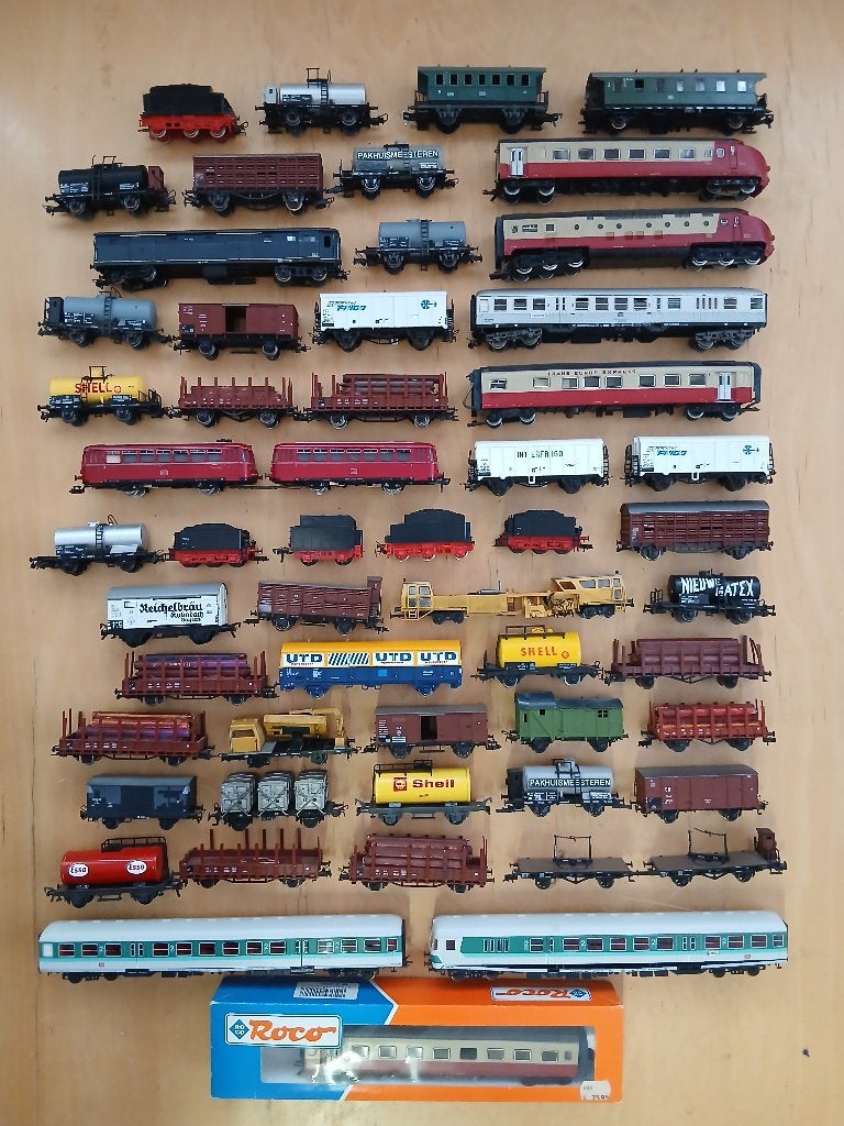 Grote Set Modelbouwtreinen - Estafette Franeker, Gebruikt, -, -, Ophalen of Verzenden