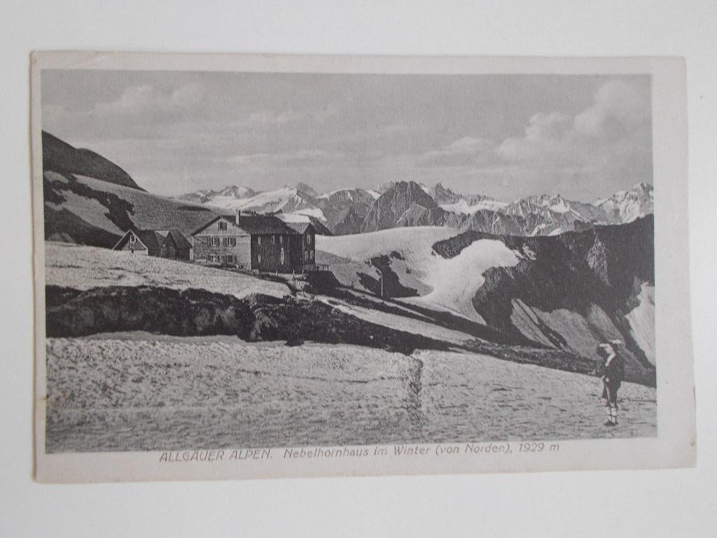 Duitse Rijk, Ansichtkaart Nebelhornhaus Allgäuer Alpen 1919., Ophalen, Voor 1920, Gelopen, Duitsland