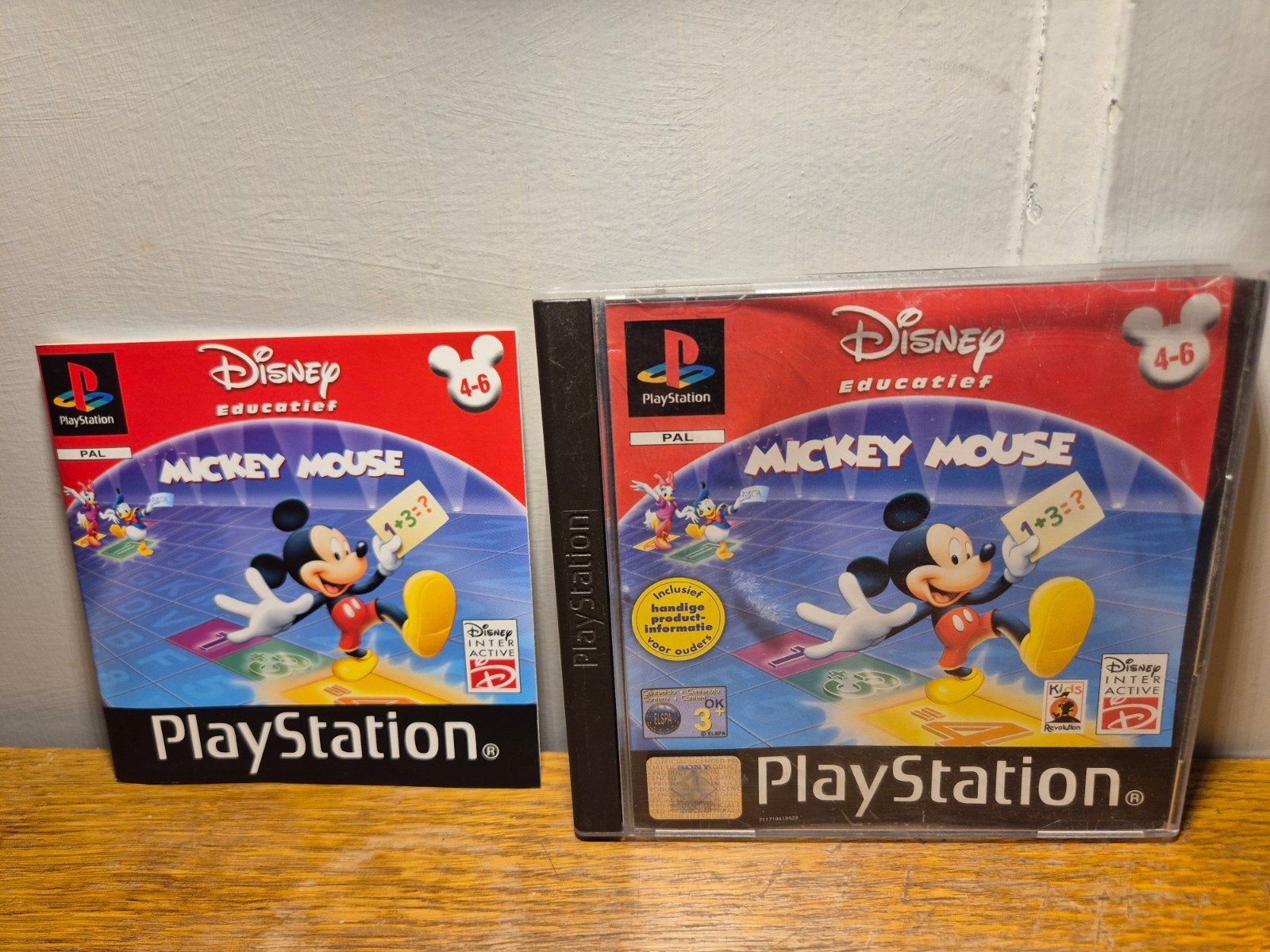 Disney Educatief Mickey Mouse ps1, Spelcomputers en Games, Avontuur en Actie, 1 speler, Ophalen of Verzenden, Zo goed als nieuw