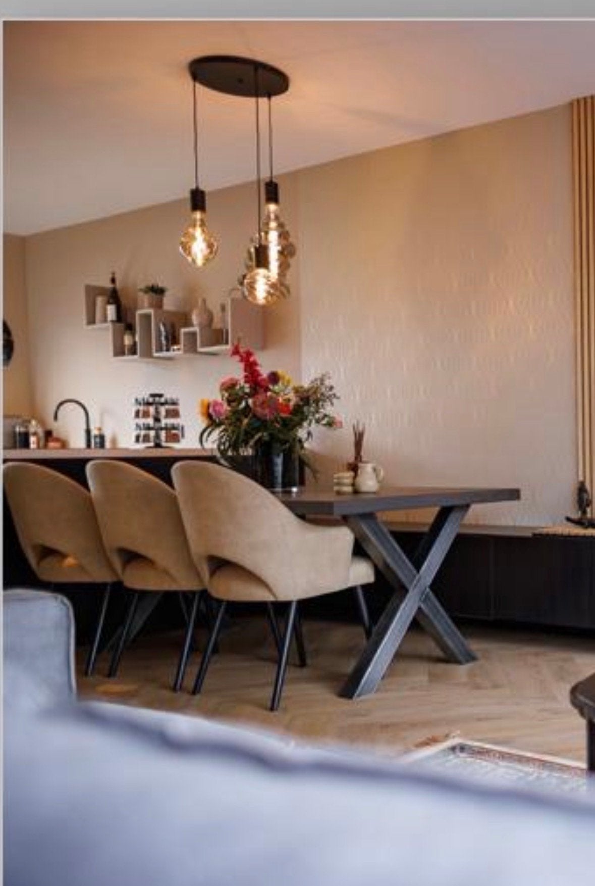 Opknapper: eettafel 2 meter, Huis en Inrichting, Ophalen, Gebruikt, Beton cire, 50 tot 100 cm