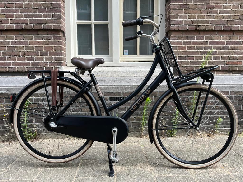 Cortina U4 Damesfiets 50cm Matzwart met 3 versnellingen, 50 tot 53 cm, Ophalen of Verzenden, Zo goed als nieuw, Versnellingen