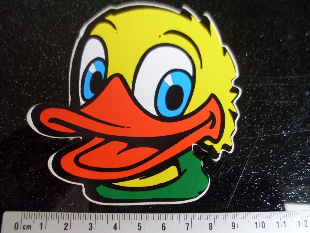 sticker eend duck donald duck achtig truck vrachtwagen, Verzenden, Zo goed als nieuw, Dier en Natuur