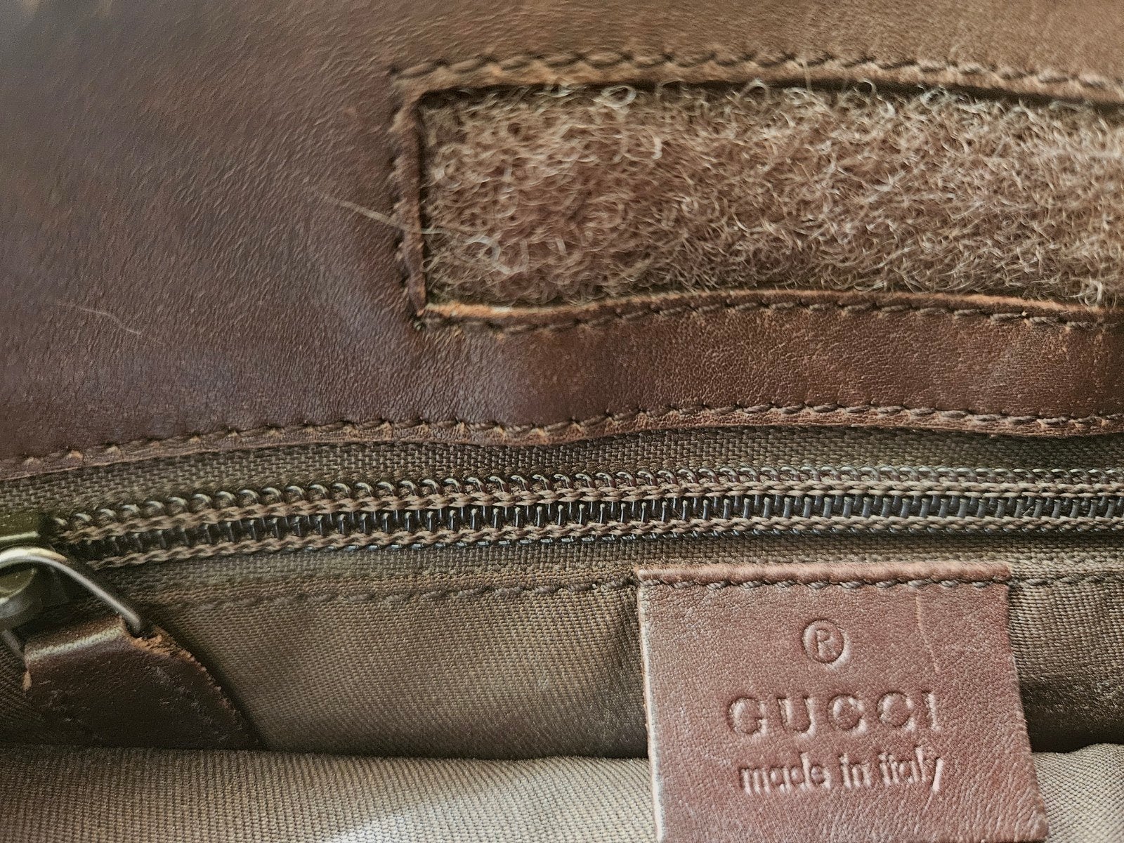 Gucci schoudertas van leer, Ophalen, Zwart, Leer