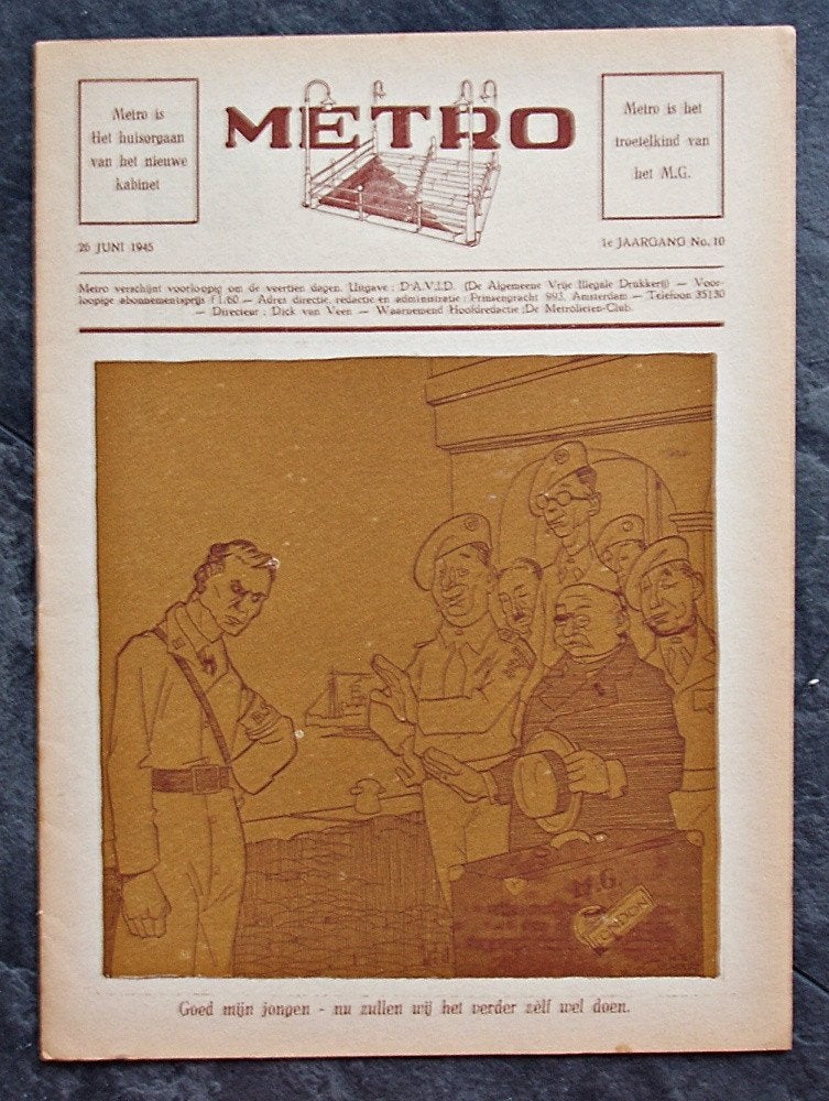 Metro uitgave Marten Toonder Carl Voges 1946 Bommel Tom Poes, Verzamelen, Verzenden, Olivier B, Bommel en Tom Poes, Zo goed als nieuw