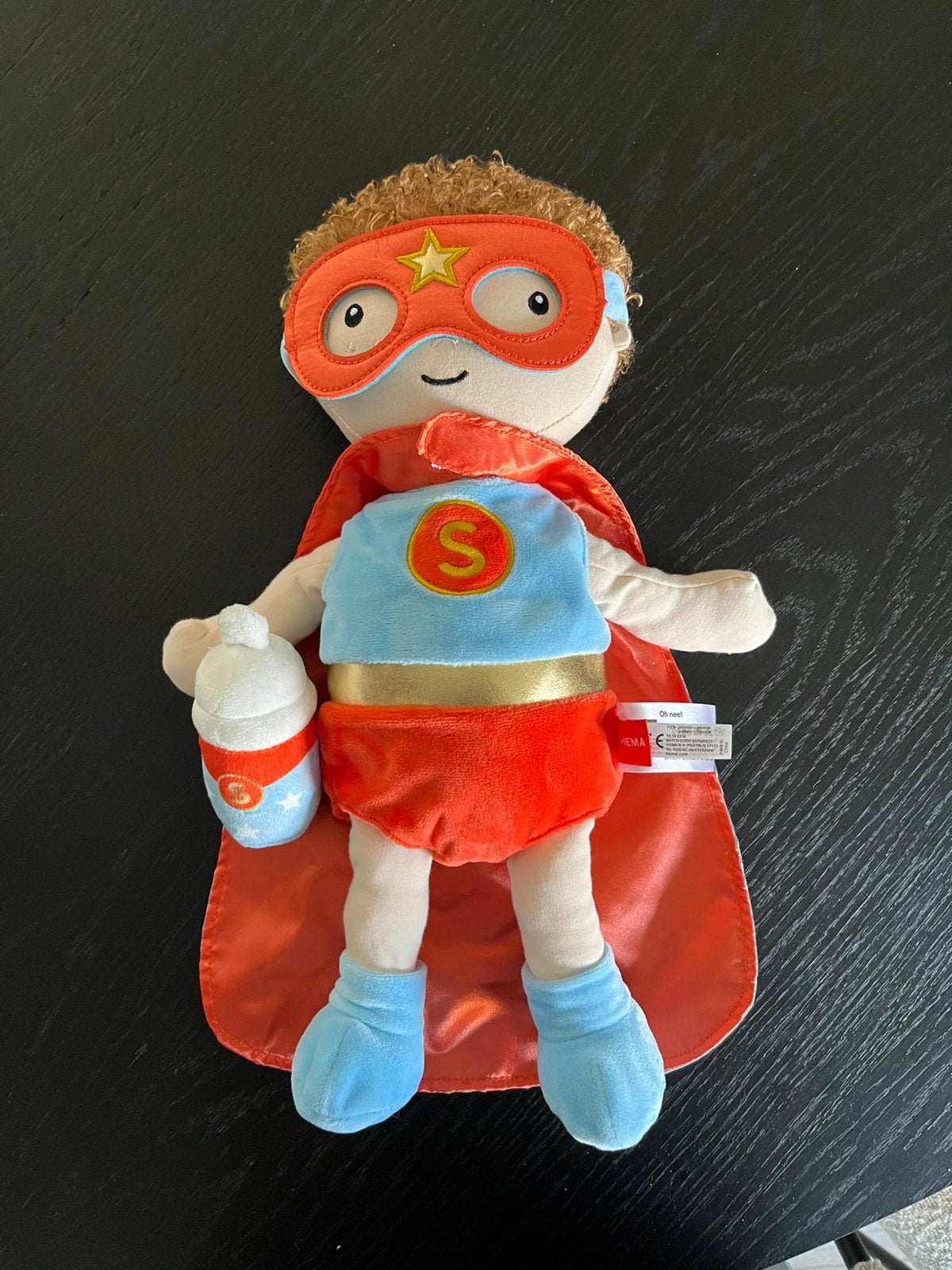 HEMA knuffelpop superheld 43cm, Ophalen, Nieuw
