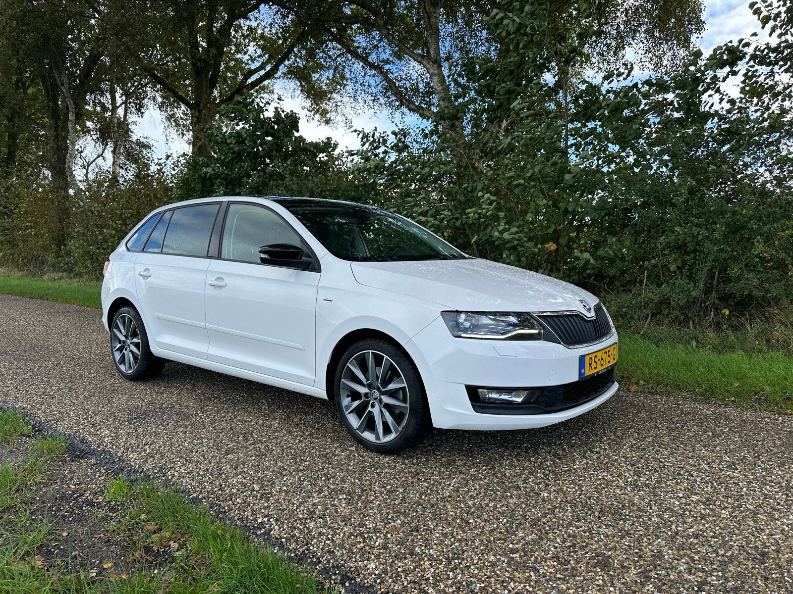 Skoda Rapid 1.0 TSI Greentech 110pk 2018 Wit, Auto's, Voorwielaandrijving, Origineel Nederlands, Stationwagon, Particulier