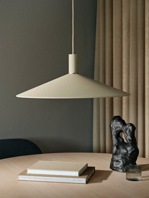 Ferm Living Collect Angle laag hanglamp cashmere, Ophalen, Zo goed als nieuw, Metaal, Japandi