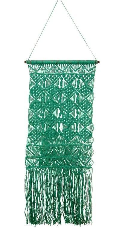 Wandkleed macramé, Groen, Nieuw, Ophalen of Verzenden, Handgemaakt
